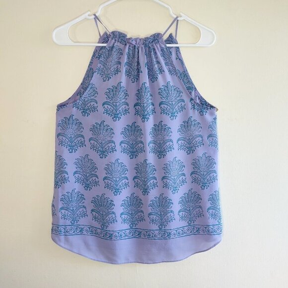 Anthropologie HD in Paris Silk Paisley Camisole Tank Top Womens Size 2 Boho Chic - Picture 6 of 10